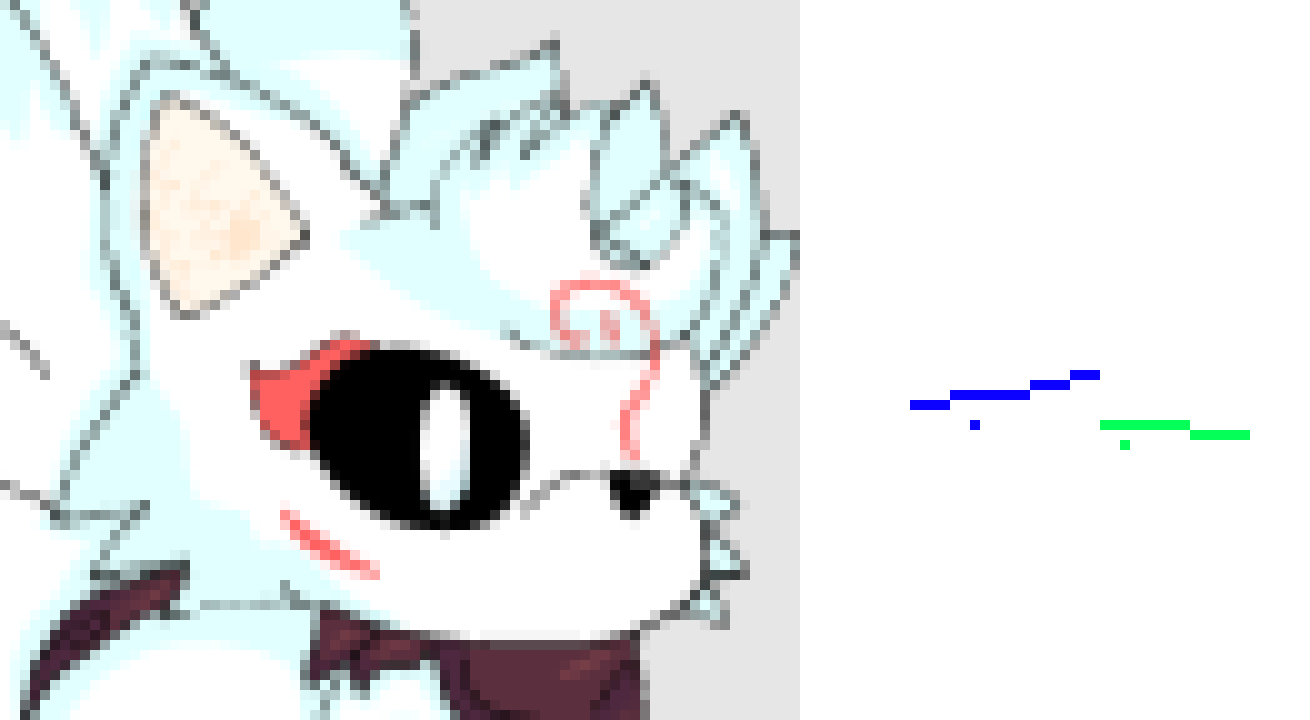 [5b2f3e] So anyways this is the Colorverse Mascot, It's a Kitsune, his name is Kamuy, fuck telling yall the pronunciations. anyways so uh, well I have his stats lmao 