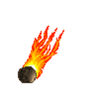 Falling Fireball Meteor
