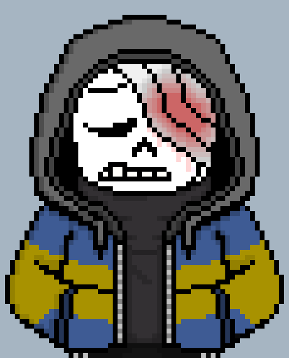 [752b4c] *his clothes were different, and his breathing was a bit uneven, slightly blood soaked bandages over his left eye*