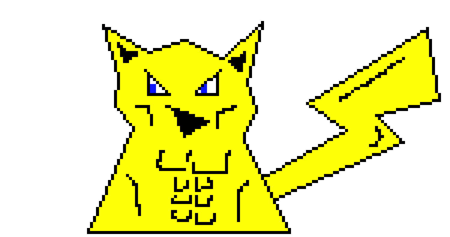 [2cbe23] Buff Pikachu (by evan)