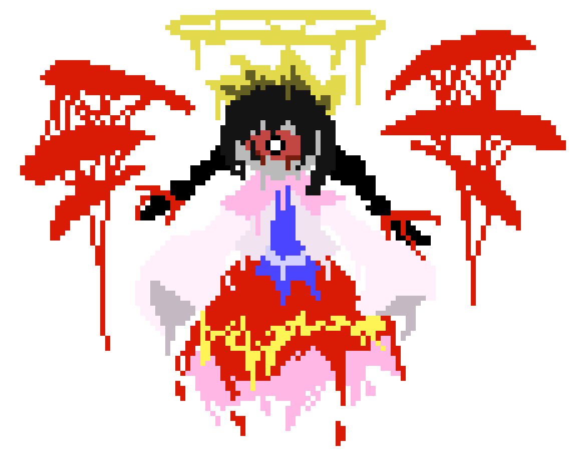 [777455] *Fake Ripple would then shoot a powerful blast around her, hitting everyone, and all those Painted Figures in the audience would all fall apart. Fake Ripple seemed to be the drawing Drawcia had attempted to make the strongest. Seemingly a last ditch effort.*