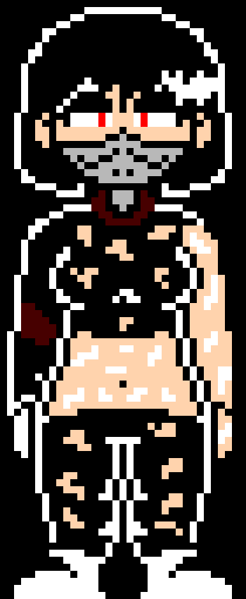 *she would make sure her right arm and hand were covered and then would have a happy expression in her eyes, tho she was covered and her clothes were ripped from rape*