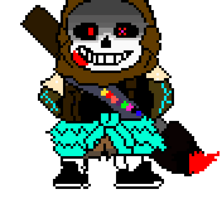 gaster blaster aiming person with smg