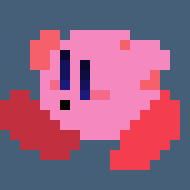 [4a8e17] *every so often, kirby would pick up random crystals and gemstones, holding some of them, but dropping a few. he tried to hold his little art project at the same time*