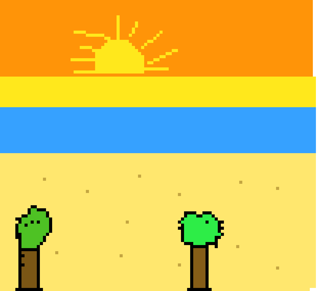 [209ee5] Landscape pixel art 