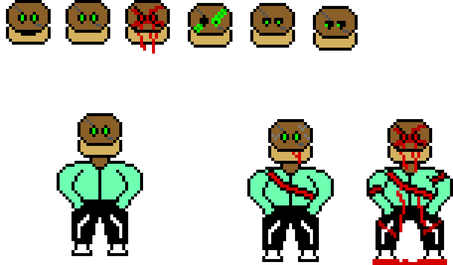 Undertale AU ATOE Sans Sprites Colored & FINISHED!