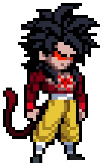 [c4c4b2] ssj4 dark GT goku