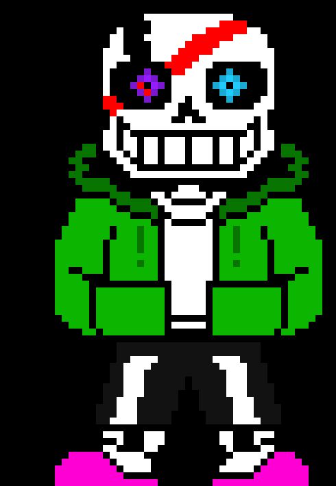 *he dodges and tps away because the lava is rising (btw he tps to the undertale channel u might have to pin it)