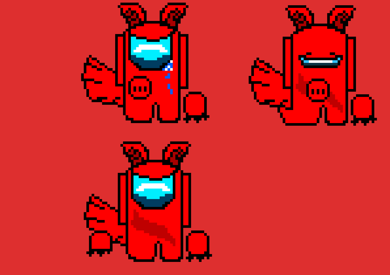 wolf red i (among us name) but its a last breath