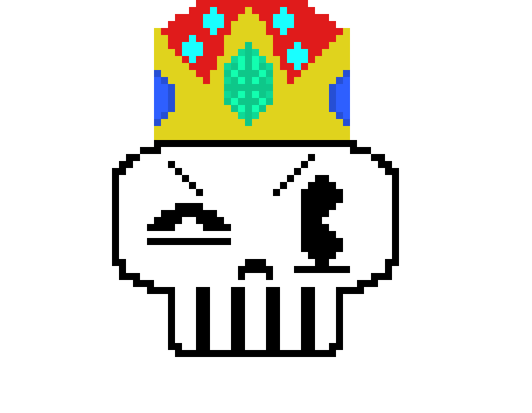 [9664c4] King skull wink