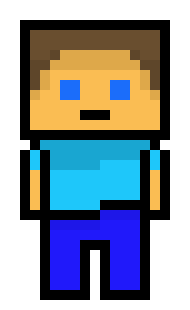 [d484f3] Minecraft steve pixel sprite base