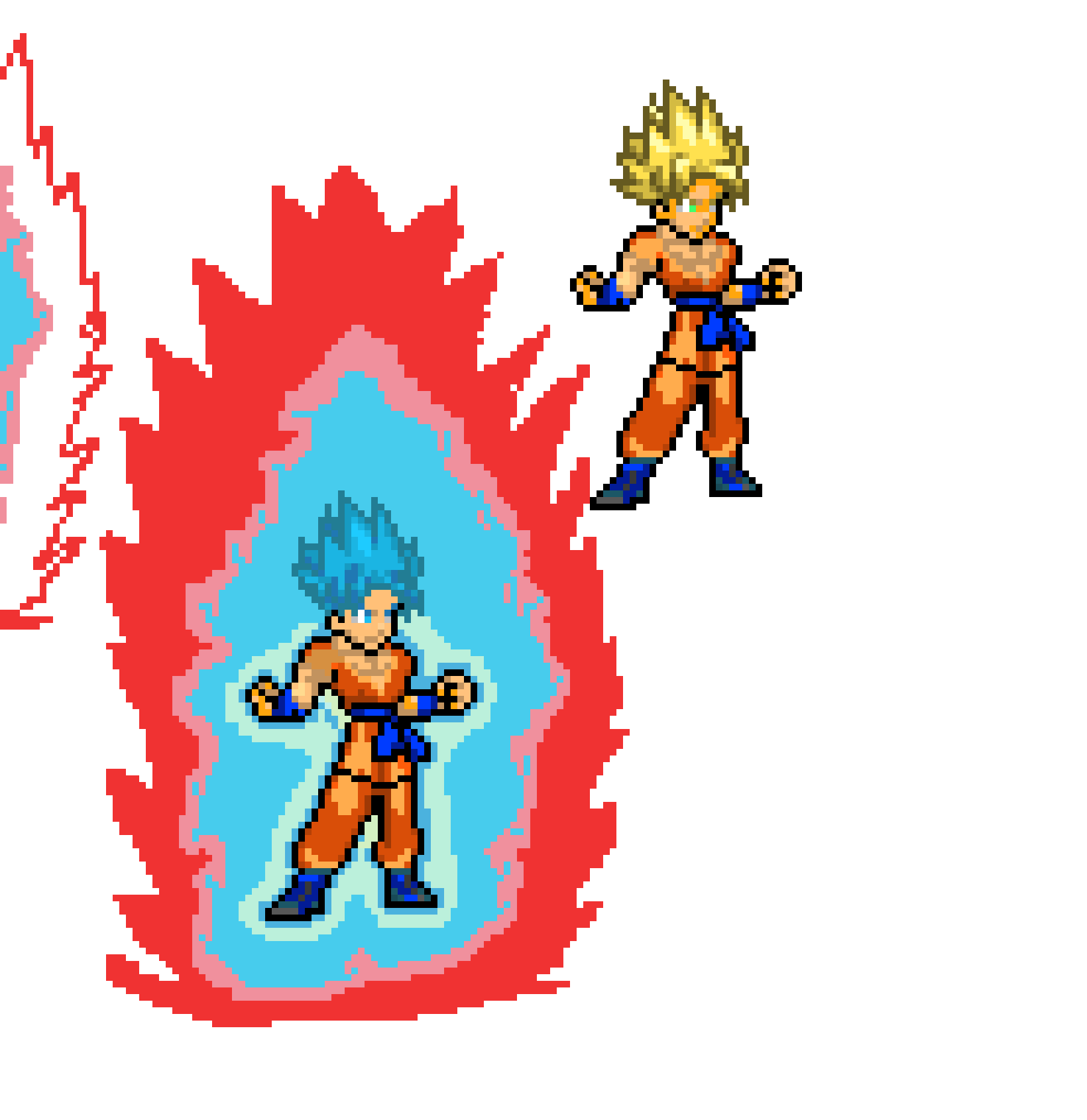 Super Sayian Blue Kaioken X10 Goku