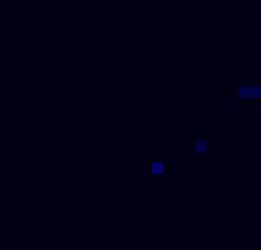 [32284a] *Sudddenly, a blue glint appears in the sky. a cyan blue.*