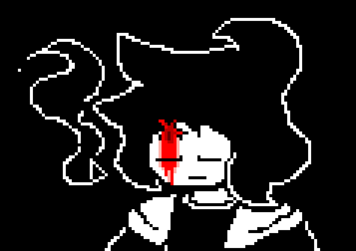 [ He'd take off the visor, revealing a deep wound on Danger's Forehead ] [ Also sorry it looks bad, it was supposed to be really gorey, but i failed at that. ]