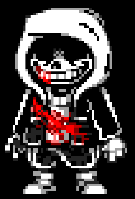 Dusttale Last Genocide sans phase 1 and phase 2 (Without weapon cause I can't) - DST
