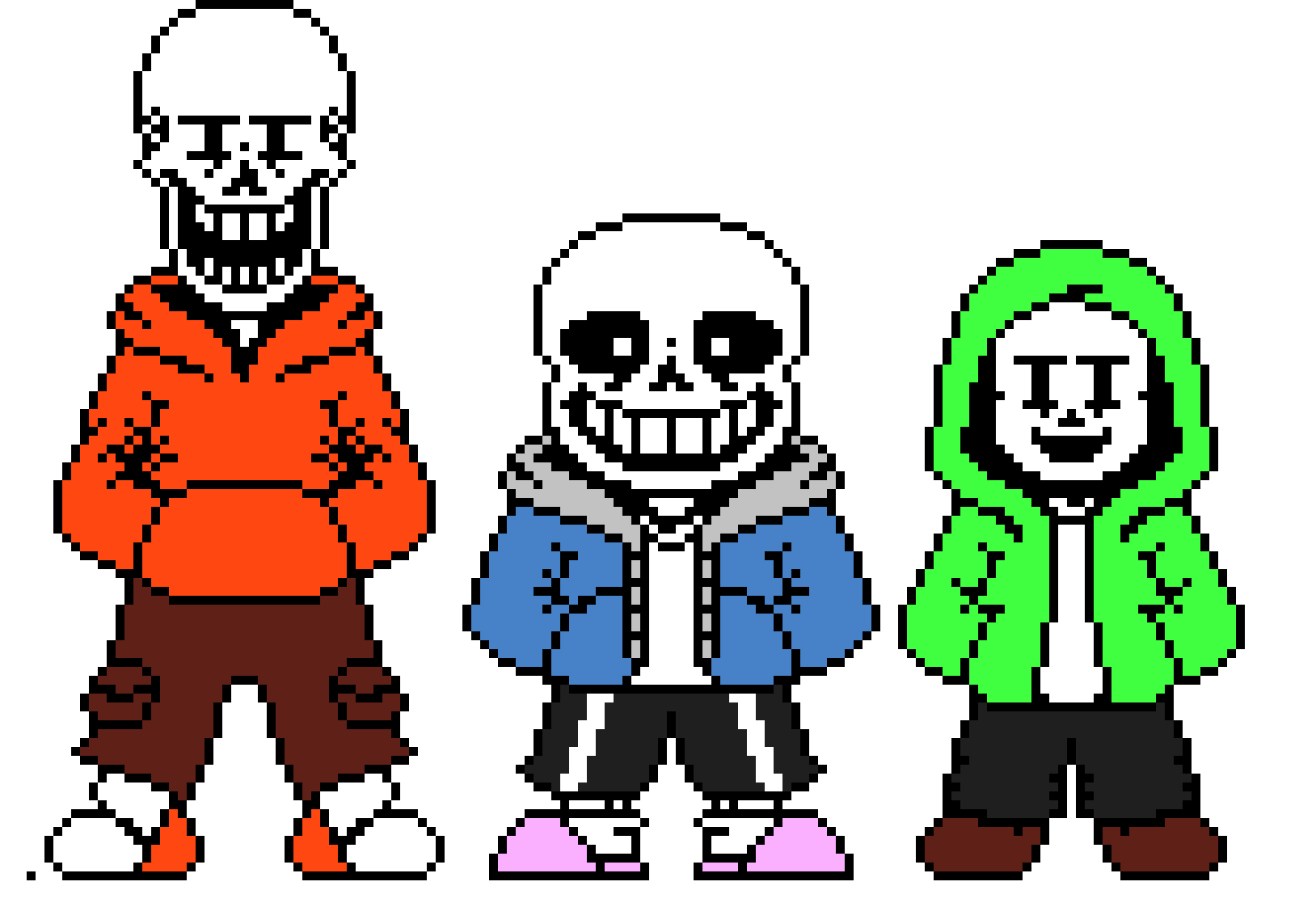 Bad Time Trio Sans Papyrus and Chara speaking