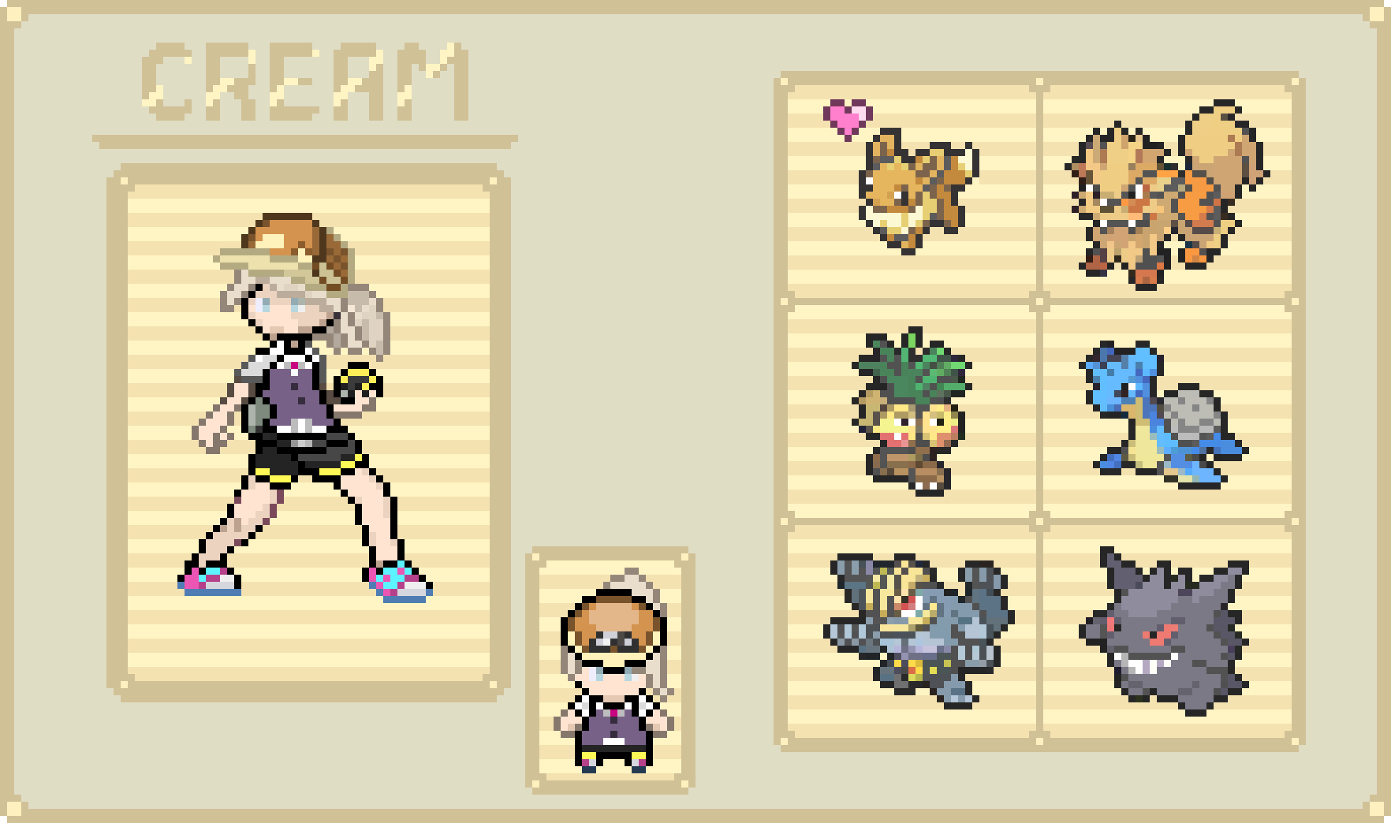 [0031a6] pokemon Cream sprite + team
