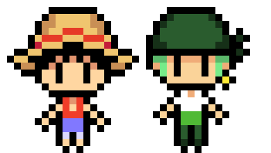 [e1a8f9] Luffy, Zoro