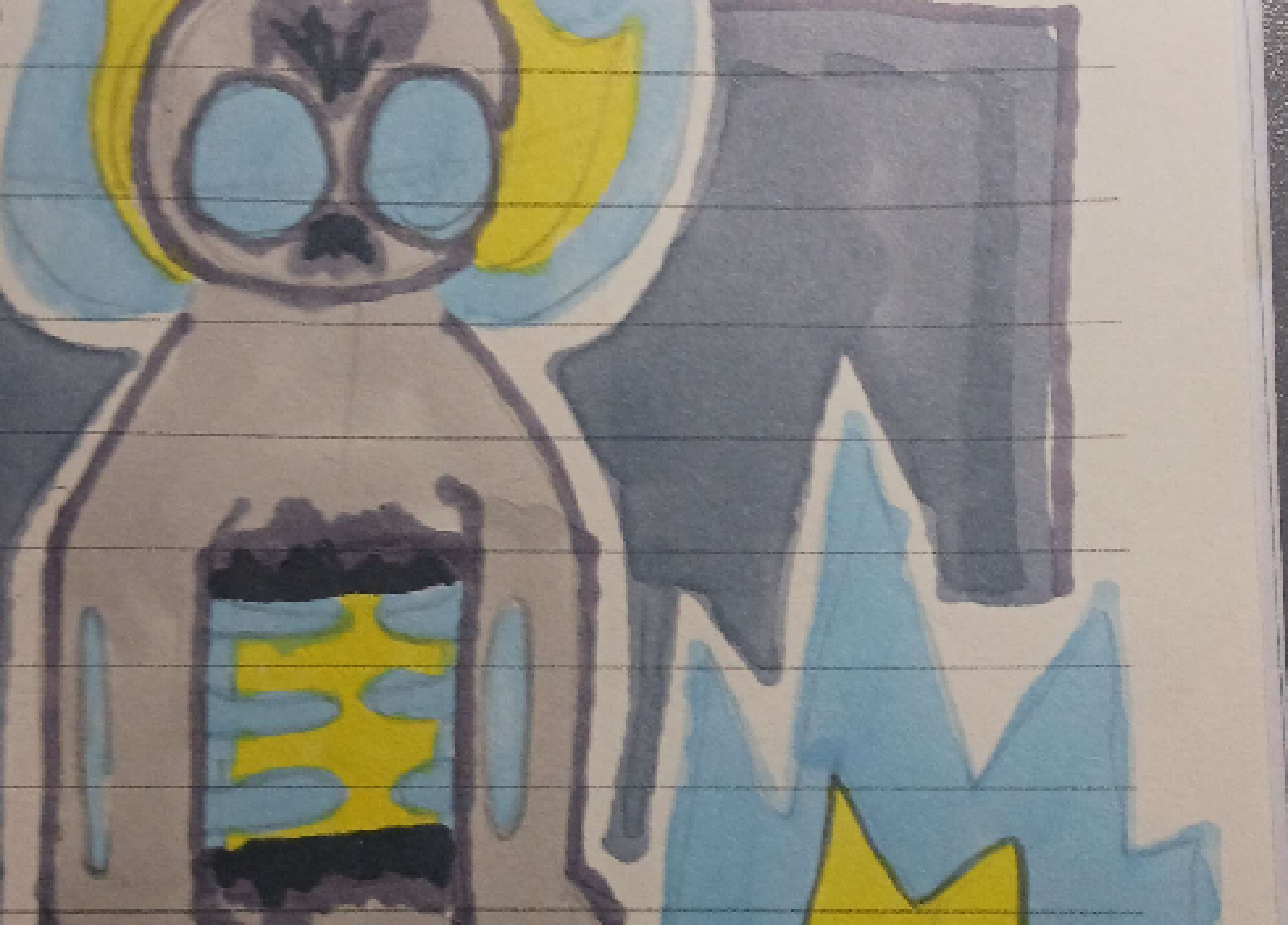 [2d93ee] i cant post the whole damn thing but last time i participated i got attacked with a drawing of doomsday bmo its pretty sweet