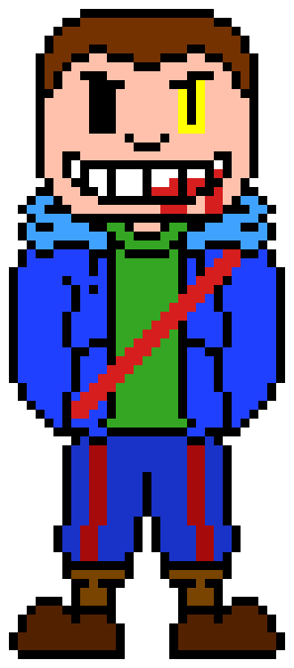 [d6b045] Me: Alright then Glitchy sans I'll call the Former time trio