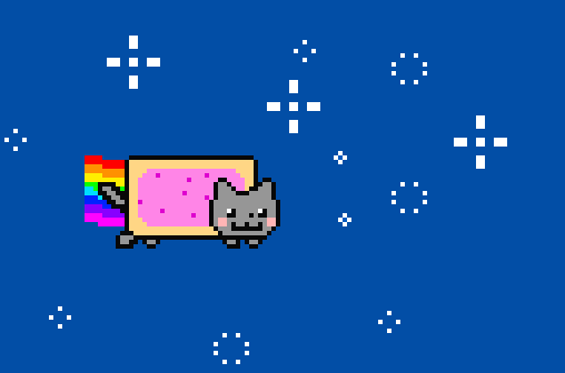 Nyan cat pixel