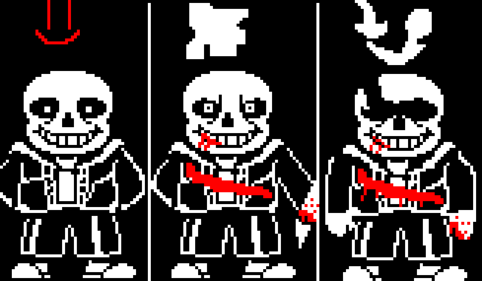 Undertale last breath but it looks m ore like original sans