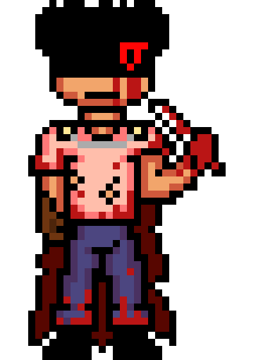 [6a27ef] -He summoned his knife-