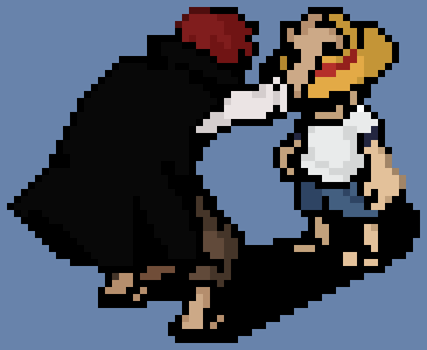 [209ee5] Shanks and Luffy
