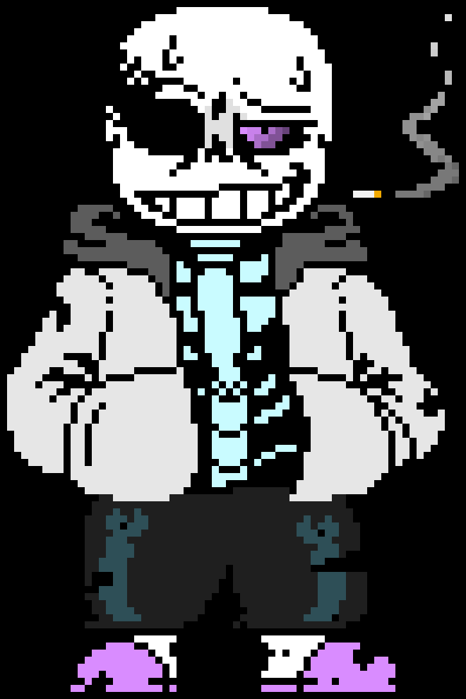 OH! Umm... Thanks... his name is Shard!Sans