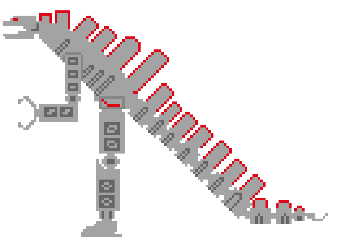 mechagodzilla 2021 by sj walks around pam central to kill titans