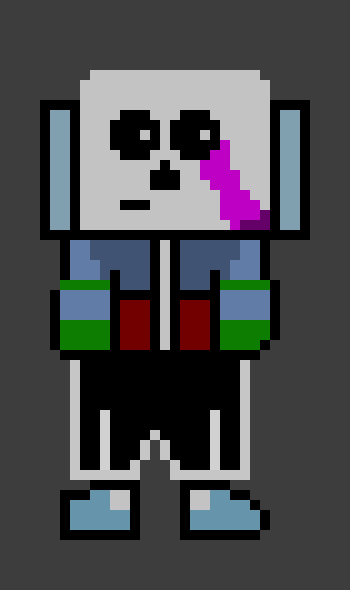 [d924f0] Here is what my shitty sans oc looked like (I am also off to sleep)