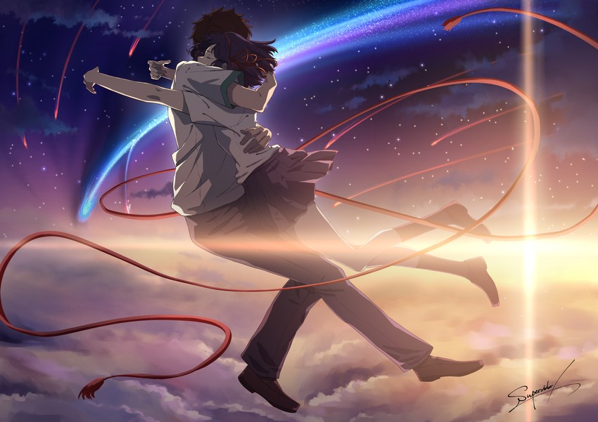 Kimi No Na Wa (What is your name) is a great movie. Try watch it if you have not yet.