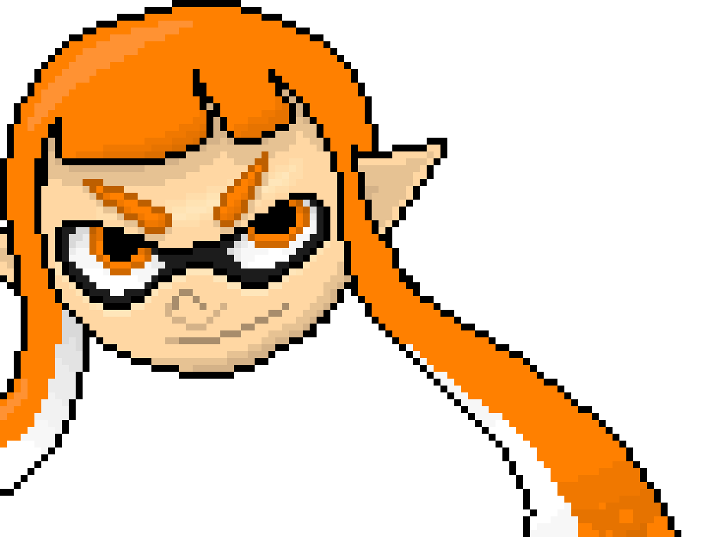 Orange Inkling head