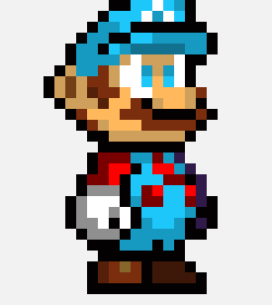 jumps in the air and ground pounds to try to land on dst) 