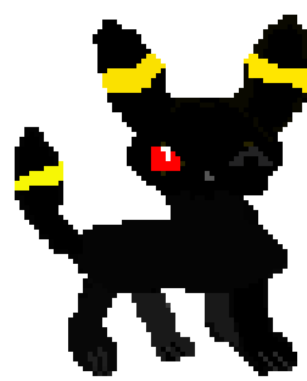 [b25f1c] Umbreon Pixel Art
