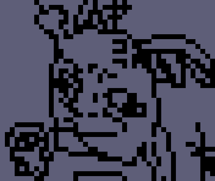 [777455] *While Kirby chased the left one, 'she' quickly melted away in a pile of paint, showing that what he was following was the fake one.*