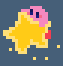 [d5dc6e] kirby... start game, friends.. will see *he took out the warp star again and went for the thing in the sky, leaving them all there for a minute*