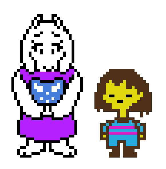 Toriel and Frisk
