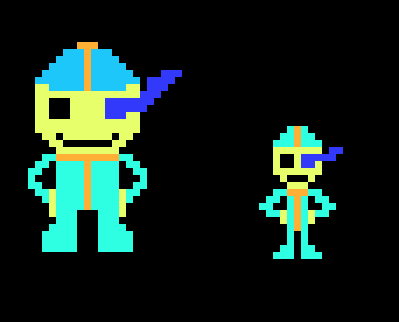 Trentontale Trenton updated overworld sprite and full color battle sprite