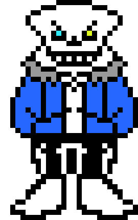 blue attack* i can beat robot -Sans