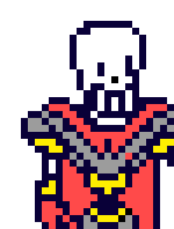 [750104] Papyrus gets stuck in a puddle.