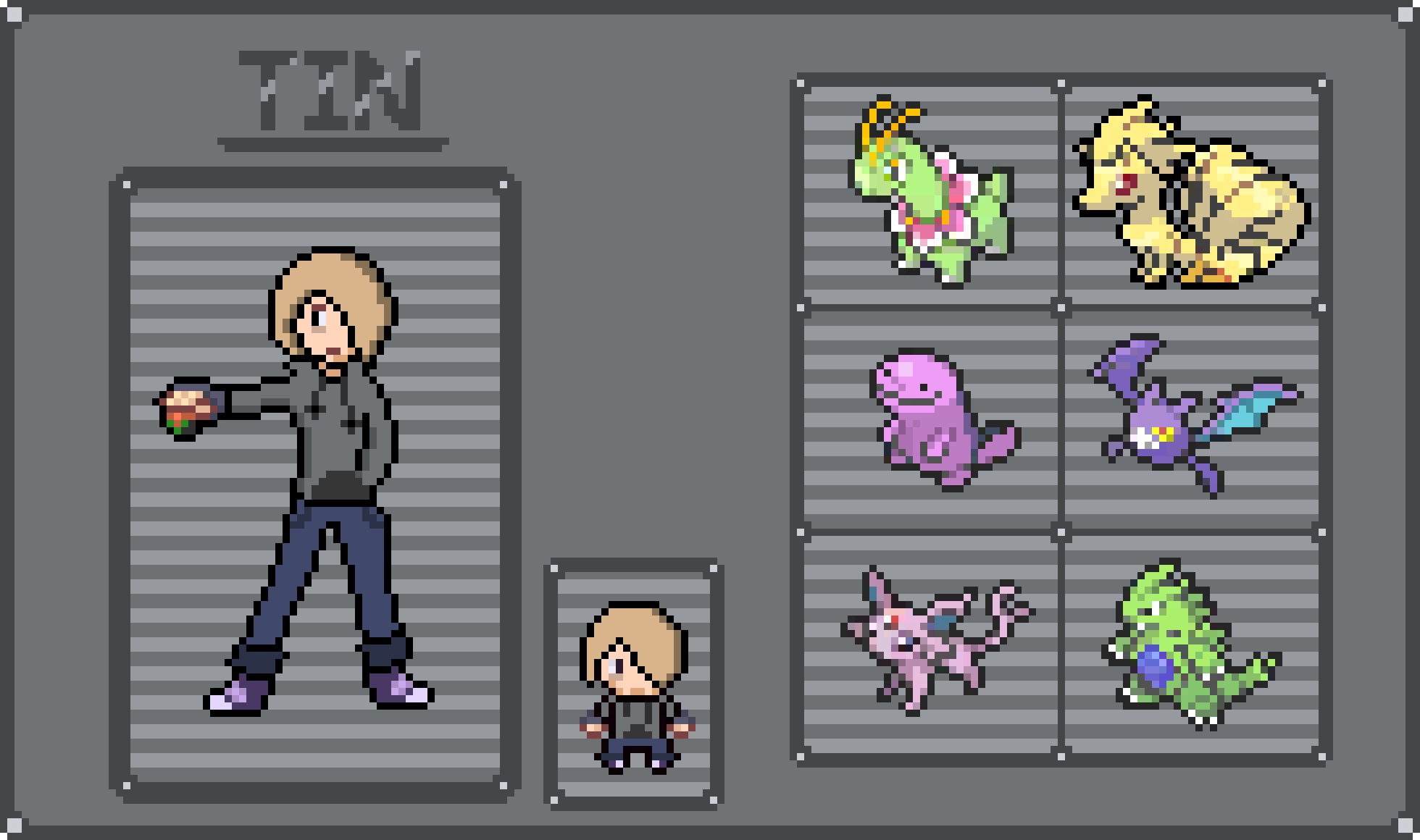 [0031a6] pokemon Tin sprites + team