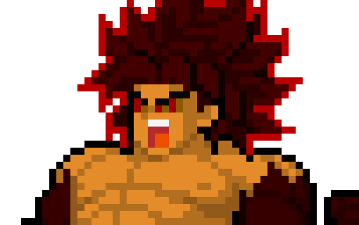 [4a699a] Palette for Admon Goldenrod's Crimson/Dark Gold Werewolf Form's Influence - DBS Broly (Full Power SSJ)