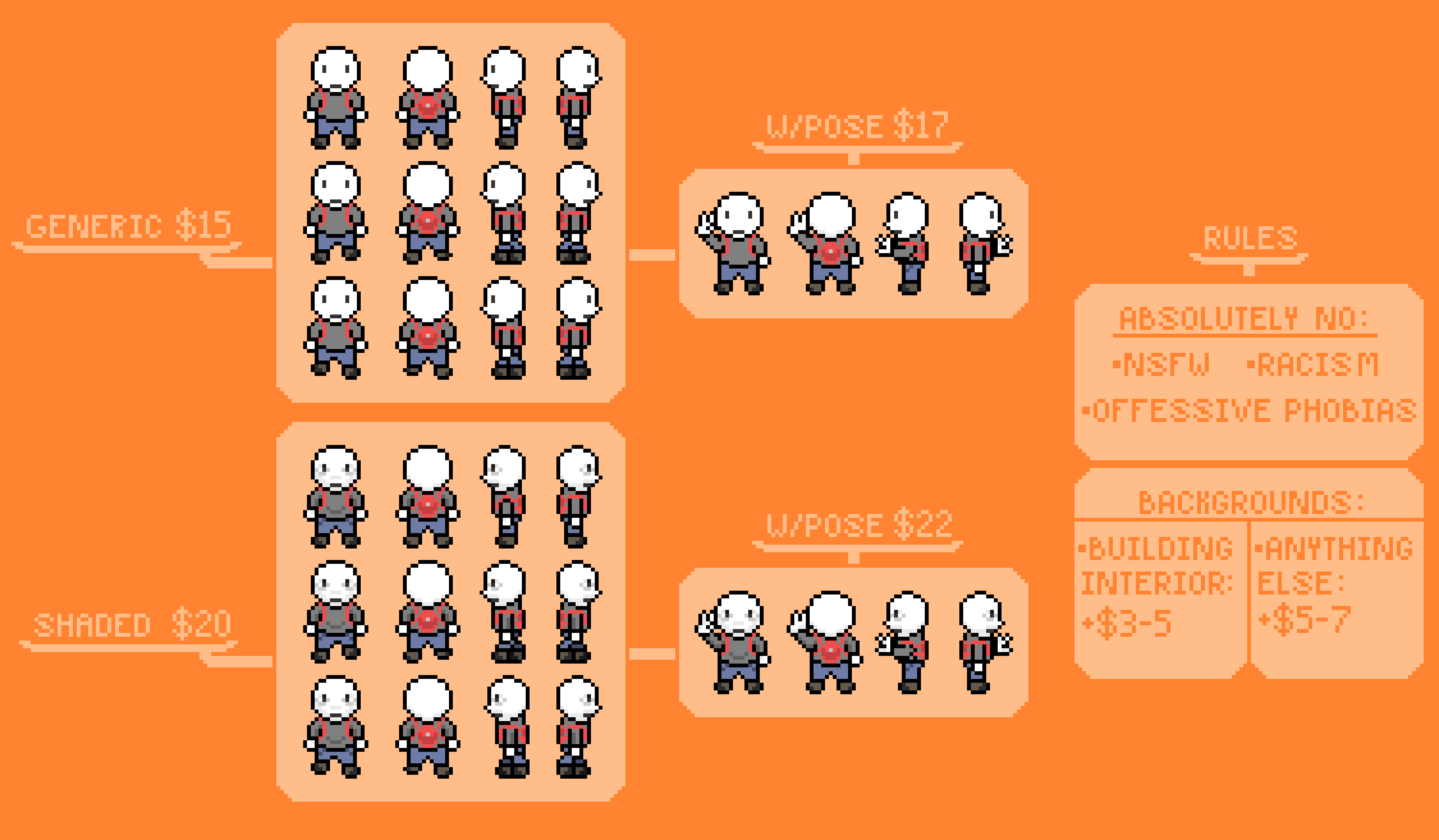 commission sheet
