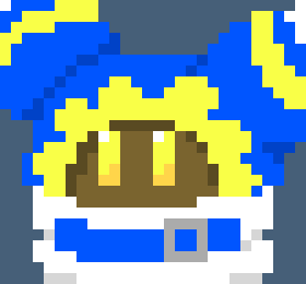 [c3cd9d] Kirby is a toddler born from the cosmos, i believe. he's not able to talk well, but he can understand a lot of things... he's quite powerful as well