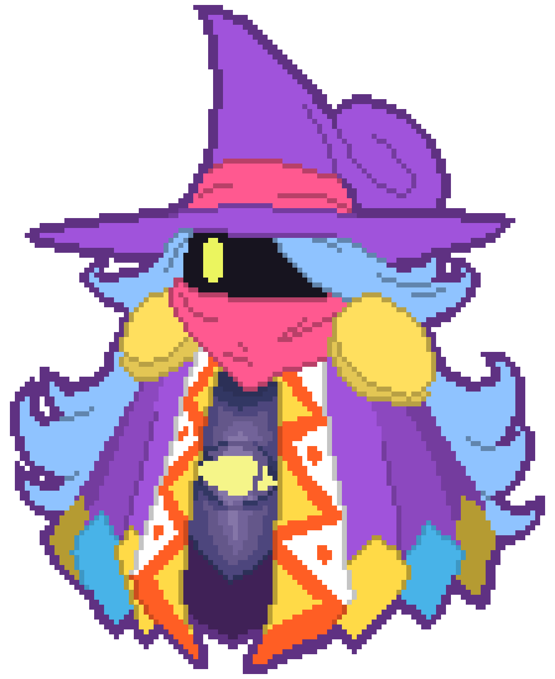 Drawcia (Unfinished Sprite) (Includes Drawcia Soul (before and after transformation) and many mini sprite on the canvas.)