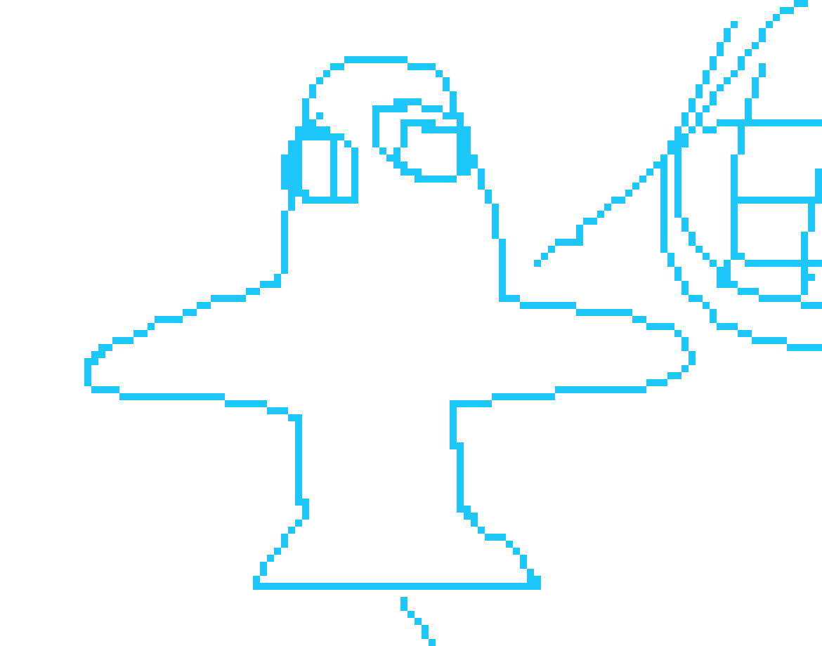 [bce8e5] maybe i could reserve color for super cool moments and keep in between action panels as colorless? also probably i can color the "talkbox" sprites for all the different characters since those will be used over and over again, those are probably gonna be the hardest to make though i suck at semi-medium sized pixel art