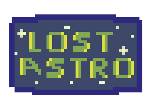 [0895b7] Lost astro title pixel art