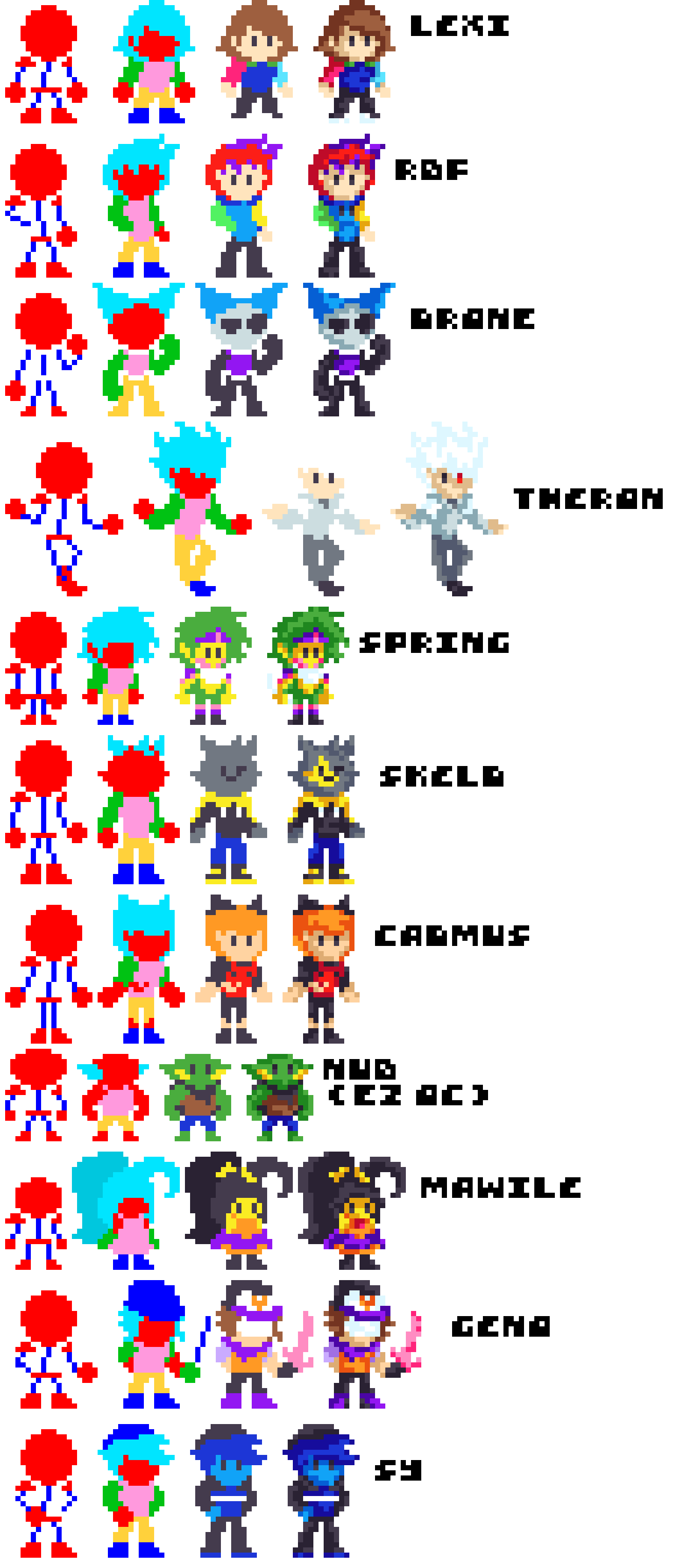 jesus christ, 11 resprites in total so far, and i still have 2 left to complete