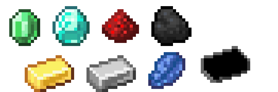 [d082ec] minecraft ores